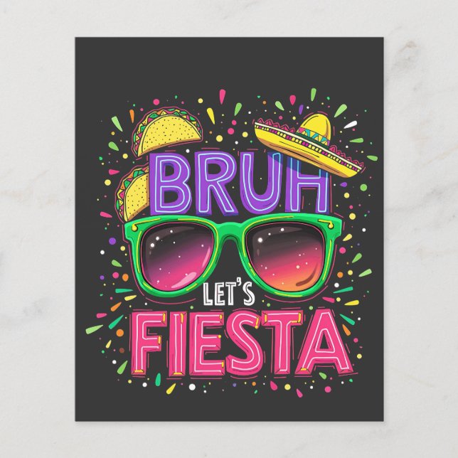 Flyer Bruh, Fiesta Cinco De Mayo Cultura Mexicana (Frente)