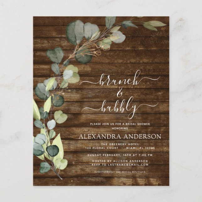 Flyer Brunéi presupuestal y ducha bucal Eucalipto (Frente)