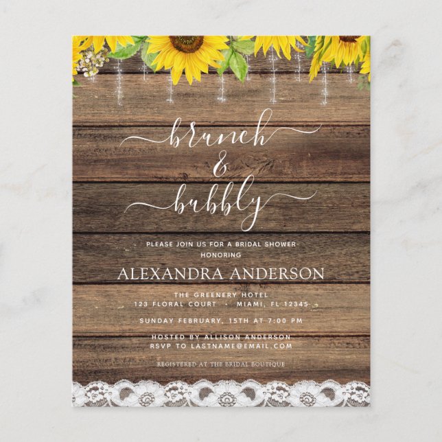 Flyer Brunéi presupuestal y girasol bucal (Frente)