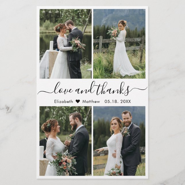 Flyer Budget Love and Gracias Boda Collage Gracias F (Frente)