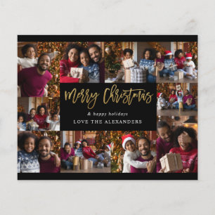 Flyer Budget Merry Christmas 10 Multi Photo - Black Gold