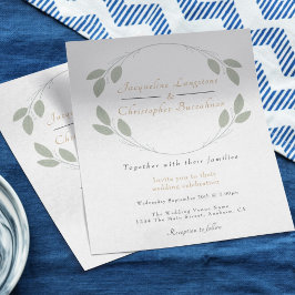 Flyer Budget Rustic Eucalyptus Wedding Invitations