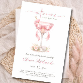 Flyer Budget Tini One Is On The Way Baby Girl Shower 