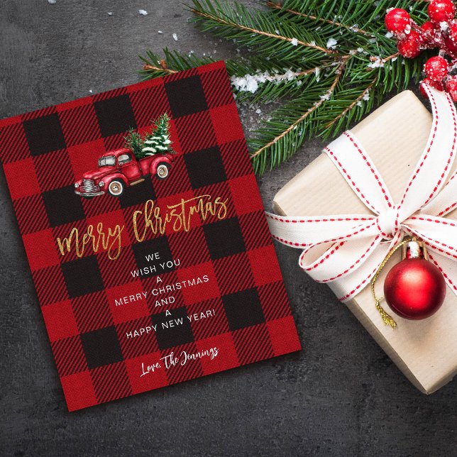 Flyer Budget Truck & Buffalo Check Merry Christmas  (Subido por el creador)