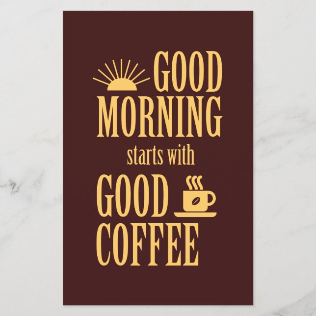 Flyer Buenos días empieza con buen café (Frente)