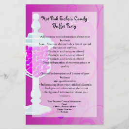 Flyer Buffet de vaina rosada caliente Fuchsia