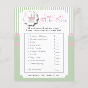 Flyer Buggy verde rosa y menta - Precio