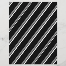 Flyer Bulk B&W Diagonal Stripes Scrapbook Pages