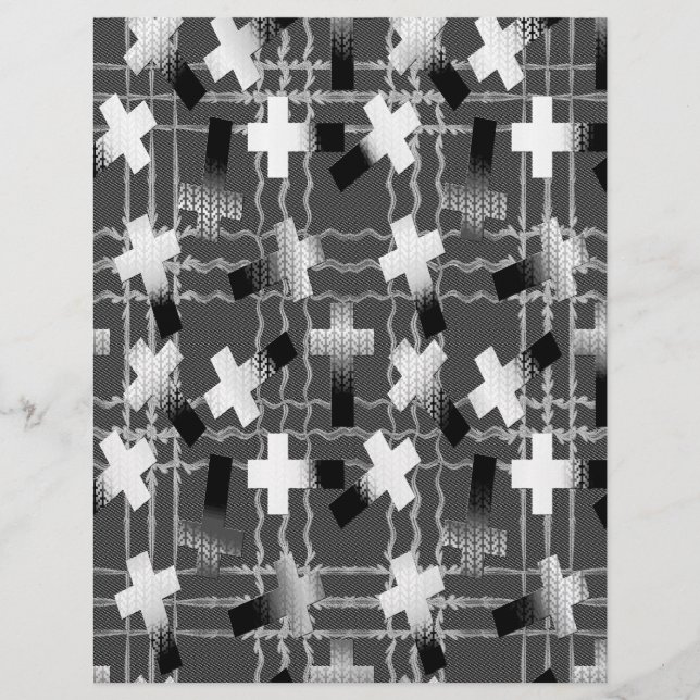 Flyer Bulk B&W Sown in Faith Scrapbook Pages (Frente)