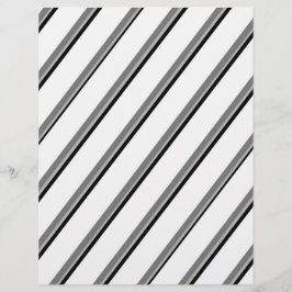 Flyer Bulk W&B Diagonal Stripes Scrapbook Pages