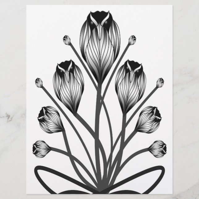 Flyer Bulk W&B Tulip Owlsprey H&S Scrapbook Pages (Frente)