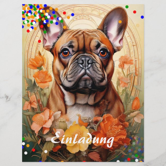 Flyer Bulldog Francés  (Frente)