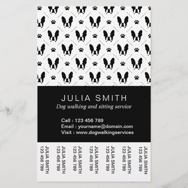 Flyer Bulldog francés (Frente)