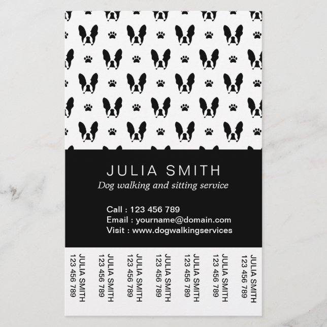 Flyer Bulldog francés (Frente)