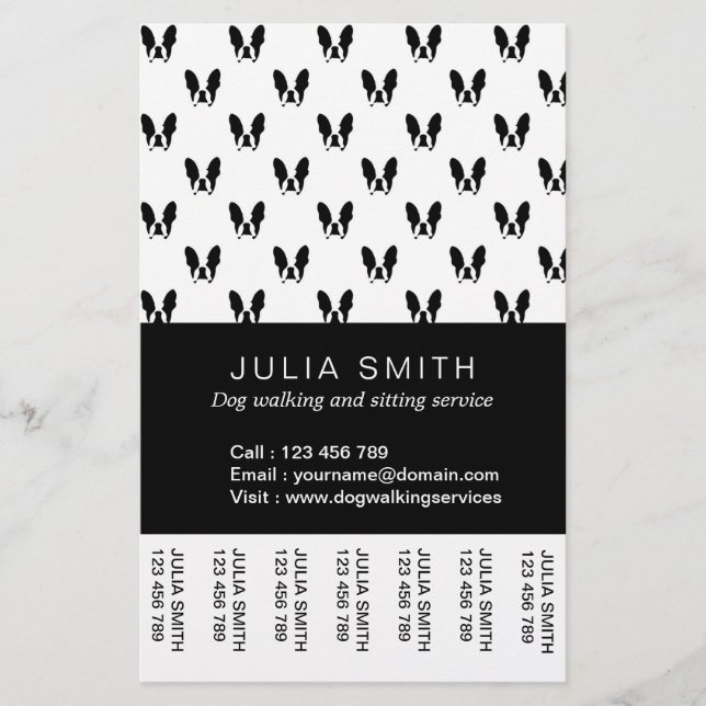 Flyer Bulldog francés (Frente)