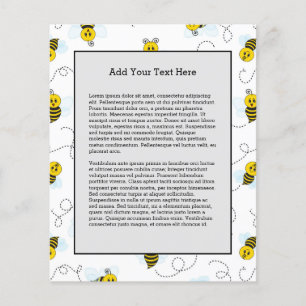 Flyer Bumblebee Volando Abeja de Bumble Negro Amarillo