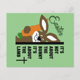 Flyer Bunny cristiano de Pascua