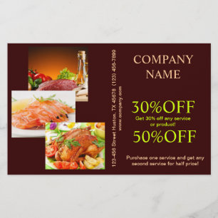 Flyer Burger de la carne sandwich pollo chef privado cat