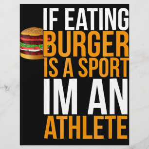 Flyer Burger Hamburger BBQ Humor Gracioso Pun Gift Idea