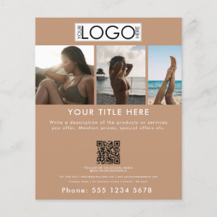 Flyer Business Marketing Tanning Salon Spray Tan Beauty