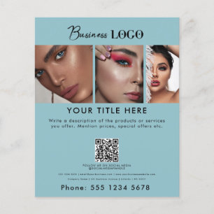 Flyer Business Promotion Beauty Hair Nail Salon Verde az