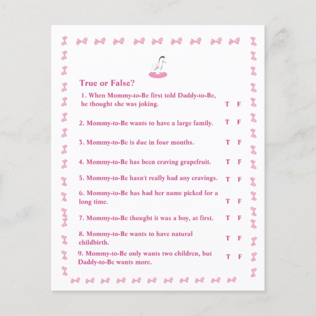 Flyer Caballo de Balanza Rosa y Blanco Juego Personaliza (Frente)