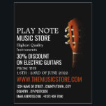 Flyer Cabeza de guitarra, almacén de instrumentos musica<br><div class="desc">Cabeza De Guitarra,  Musical Instrument Store Advertising Flyers By The Business Card Store.</div>
