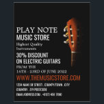 Flyer Cabeza de guitarra, almacén de instrumentos musica<br><div class="desc">Cabeza De Guitarra,  Musical Instrument Store Advertising Flyers By The Business Card Store.</div>