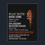 Flyer Cabeza de guitarra, almacén de instrumentos musica<br><div class="desc">Cabeza De Guitarra,  Musical Instrument Store Advertising Flyers By The Business Card Store.</div>