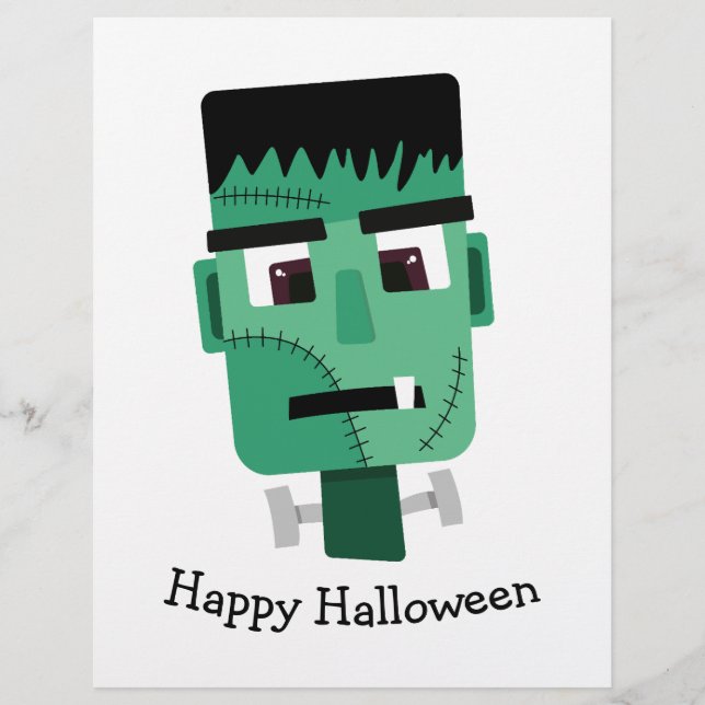 Flyer Cabeza del Monstruo de Frankenstein (Frente)