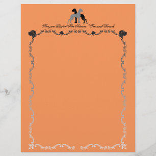 Flyer Cabezas de letterhead de Gran Danés