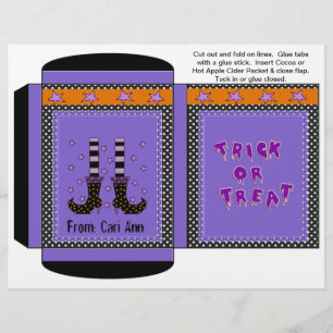 Flyer Cacao, Té, Paquete de Sidra Favoritos de Halloween