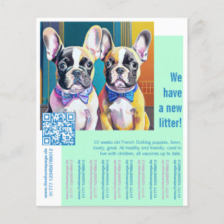 Flyer Cachorro de Bulldog Francés 