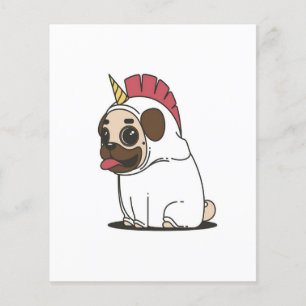 Flyer Cachorro de unicornio Regalo de amor para dueño