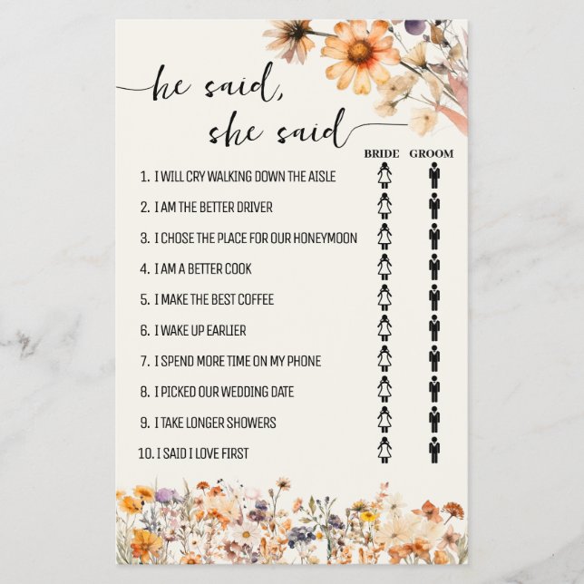 Flyer Cae Flores Salvajes Dijo Que Dijo Que Había Una Ta (Frente)