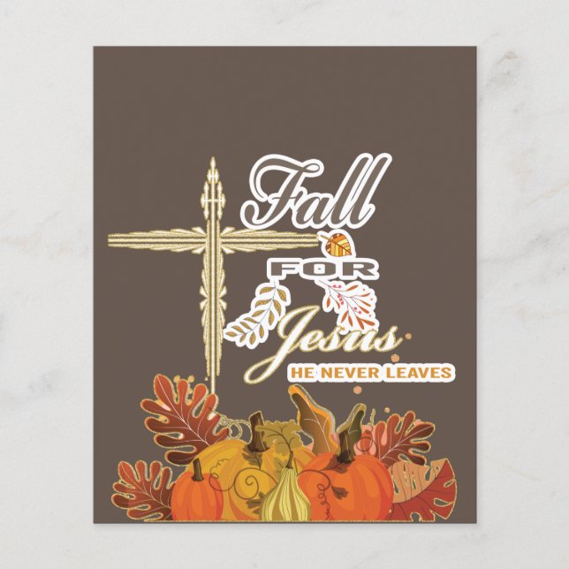 Flyer Caer por Jesús nunca se va 1 (Frente)