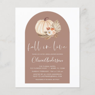 Flyer Caída del presupuesto en amor Bridal Shower Terrac