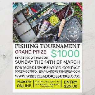 Flyer Caja de Pesca, Torneo de Pesca