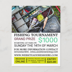 Flyer Caja de Pesca, Torneo de Pesca