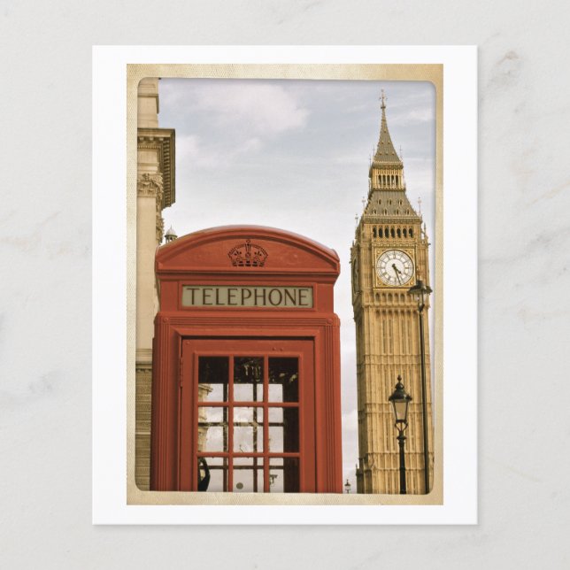 Flyer Caja de teléfono y Torre del Big Ben (Frente)