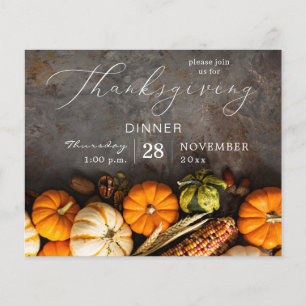 Flyer Calabazas para la cena del Día de Acción de Gracia