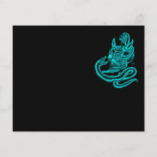 Flyer Calavera - Cabeza malvada con serpiente