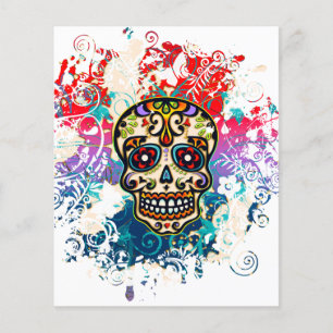Flyer Calavera de azúcar, México, Dias de los Muertos