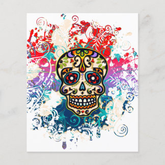 Flyer Calavera de azúcar, México, Dias de los Muertos