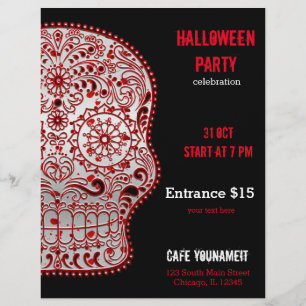 Flyer Calavera sangrienta