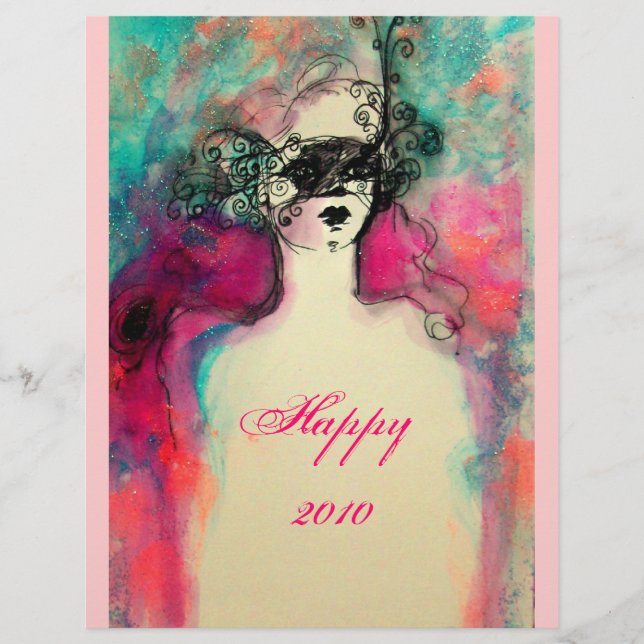 Flyer CÁLCULO / Parques florales de oro rosado (Frente)