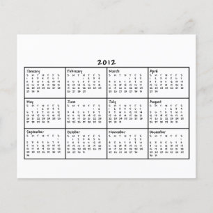 Flyer Calendario de 2012