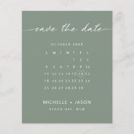 Flyer Calendario de sabios de PRESUPUESTO Guardar la inv