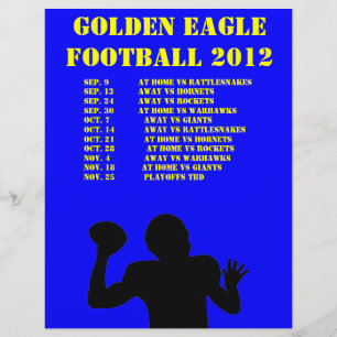 Flyer Calendario del equipo deportivo