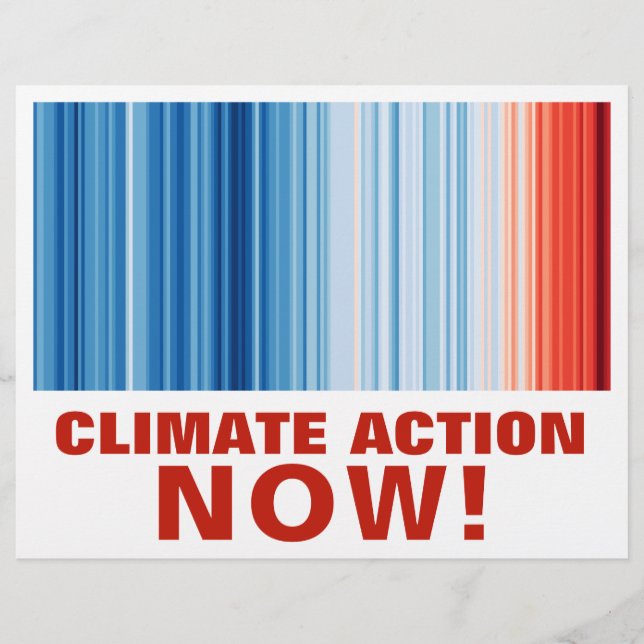 Flyer Calentamiento global golpea la crisis del cambio c (Frente)